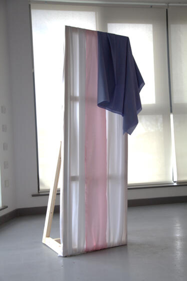 Agape– 180cm x 60cm x 30cm, Liquid Satin on Wood