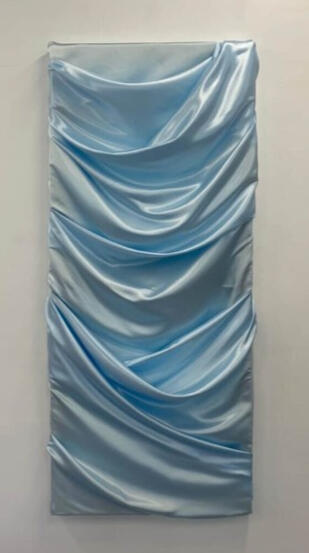 Dahlia, 120cm x 90cm, Liquid Satin on Wood