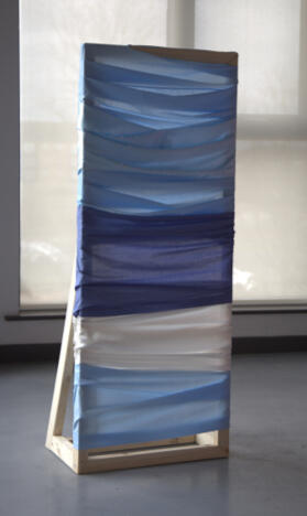 Given – 153cm x 60cm x 30cm, Liquid Satin on Wood