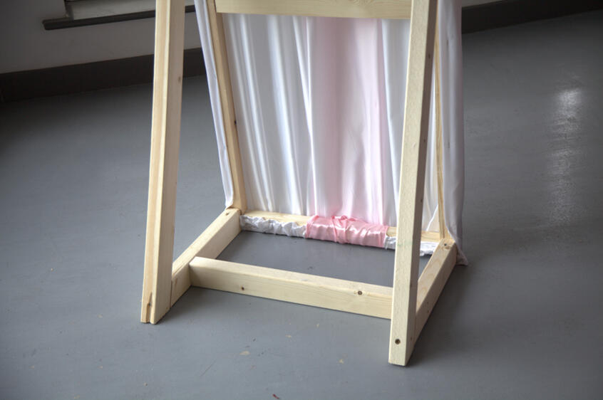 Agape– 180cm x 60cm x 30cm, Liquid Satin on Wood
